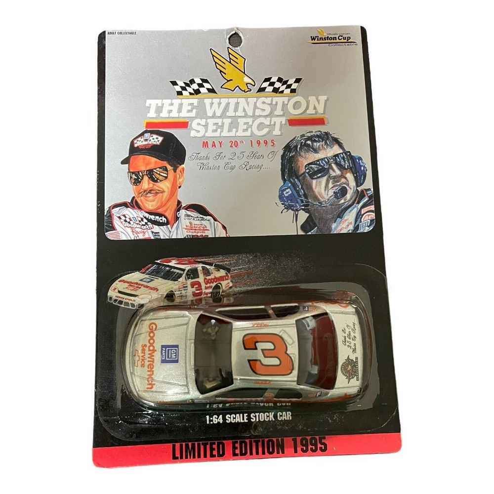 Dale Earnhardt 1/64 Action Winston Select 25th Anniversary 1995 1/64 On‎ Card